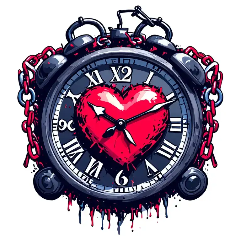 Heart Clock Chains
