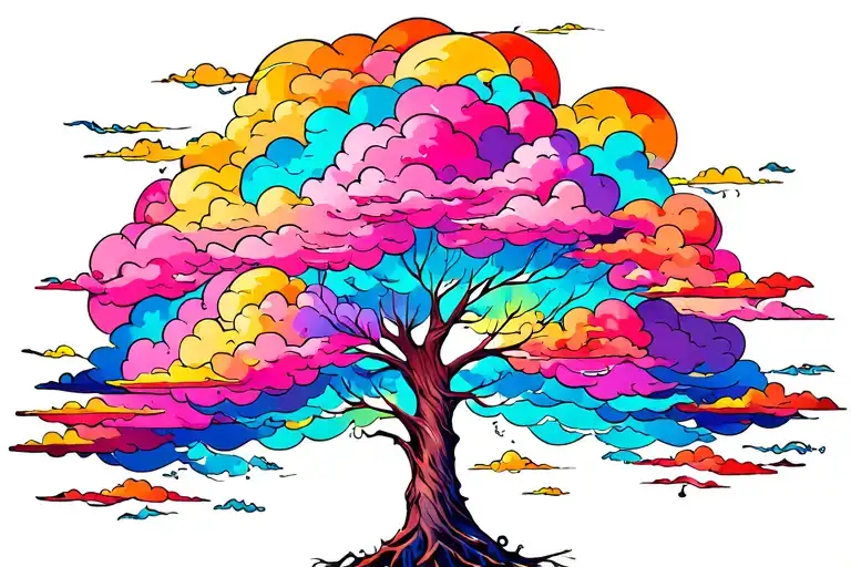 Passion Tree In Heaven Clouds Nirvana Utreo