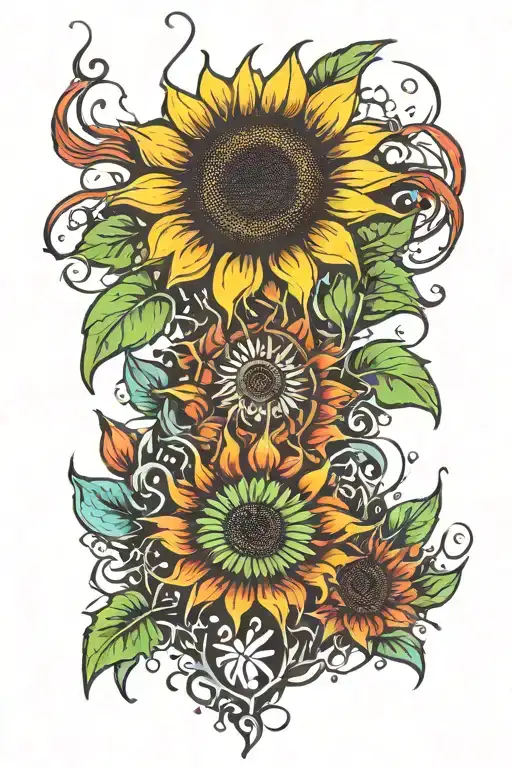 Sunflower Above S And P
