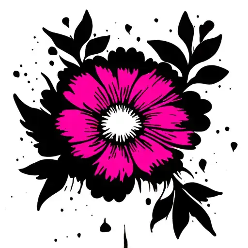 A Floral Pattern Inspired By Street Art Graffiti