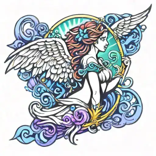 Aquarius Zodiac Sign Angel