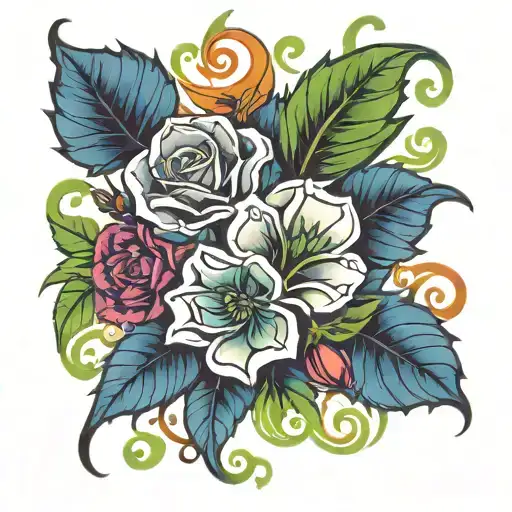 Shamrock Rose Thistle Maple