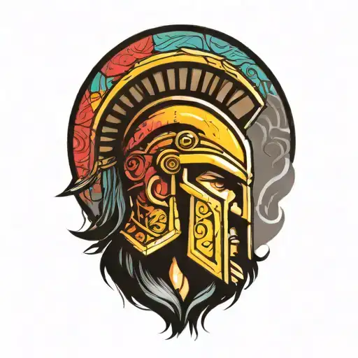 Spartan Staring Into The Distance