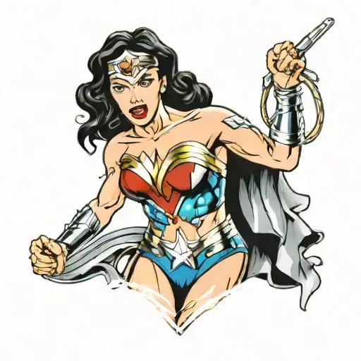Wonder Woman Realism Style