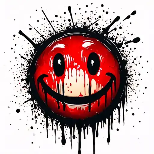 Smiley Face Morphing Bloody