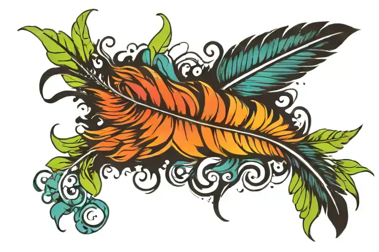 Feather Transforming Someone's Appearance