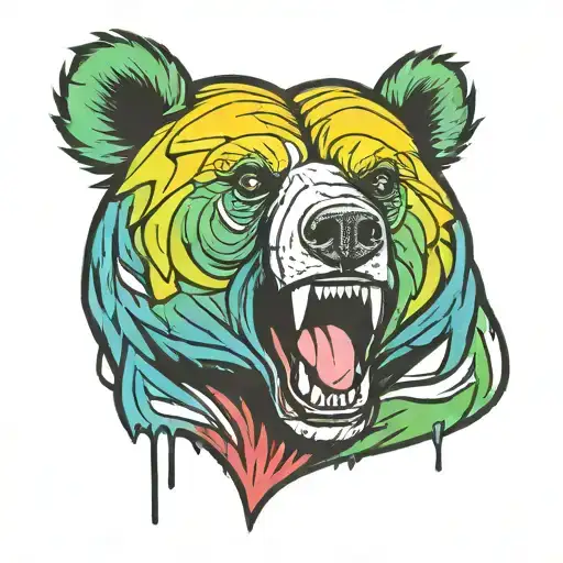 Comic Bear Head