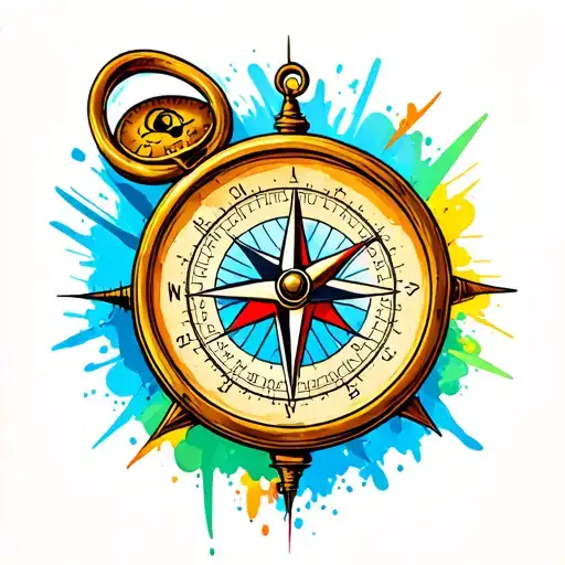 Compass Timepiece Love