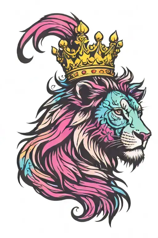 Lion With Crown