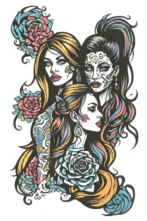 Mother And Daughter Straight Hair