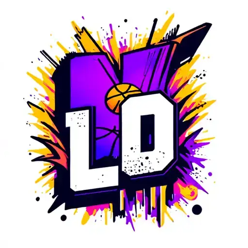 Design A Tattoo Featuring Letters Ldn And The Client's Passion For Football And Basketball