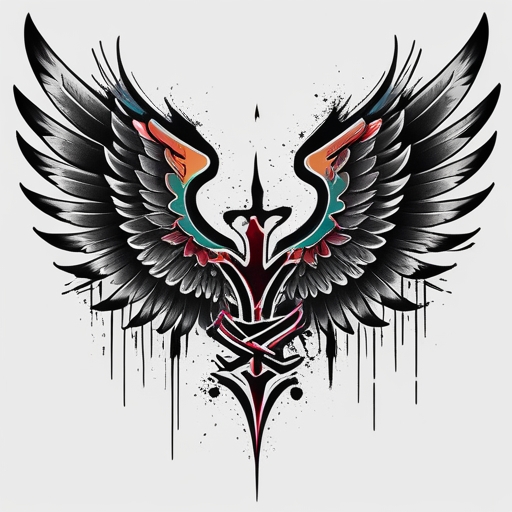 Vengeful Wings of Fate Tattoo idea