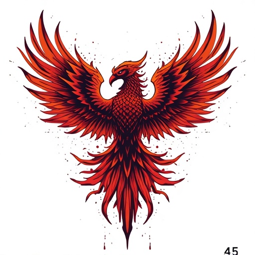 Crimson Path of the Phoenix Tattoo idea