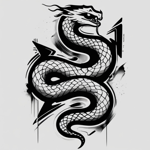Sacred Storm of the Serpent’s Path Tattoo idea