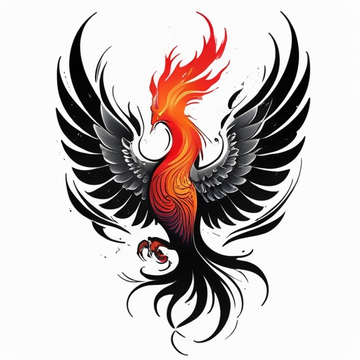 Phoenix’s Breath of Eternal Shadow Tattoo idea