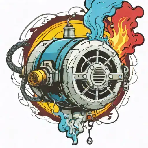 Wired Explosive Bomb With Wires And Timer Melting Ice Cube