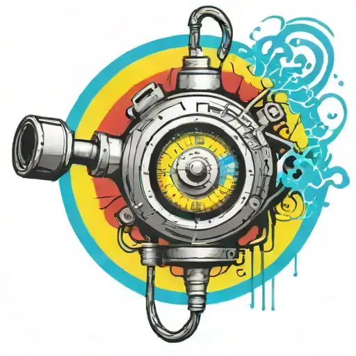 Wired Explosive Bomb With Wires And Timer And Numbers