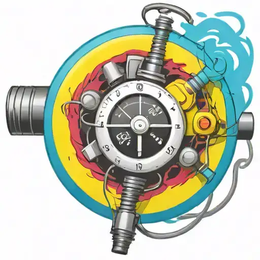 Wired Explosive Bomb Plastic Explosive With Detonator With Wires And Timer And Numbers
