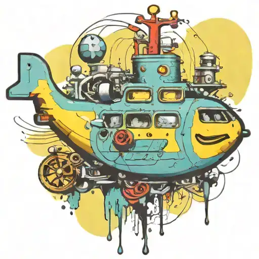Biomechanical Beatles Yellow Submarine Bomb