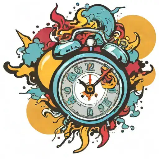 Old School Alarm Clock Bomb Exploding