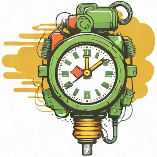 Wired Explosive Device With Wires And Timer Time Running Grenade