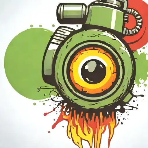 Mushroom Grenade Wired Explosive Device Or Bomb And Timer Running