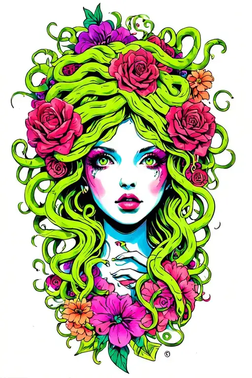 Medusa In Wonderland Sleeve