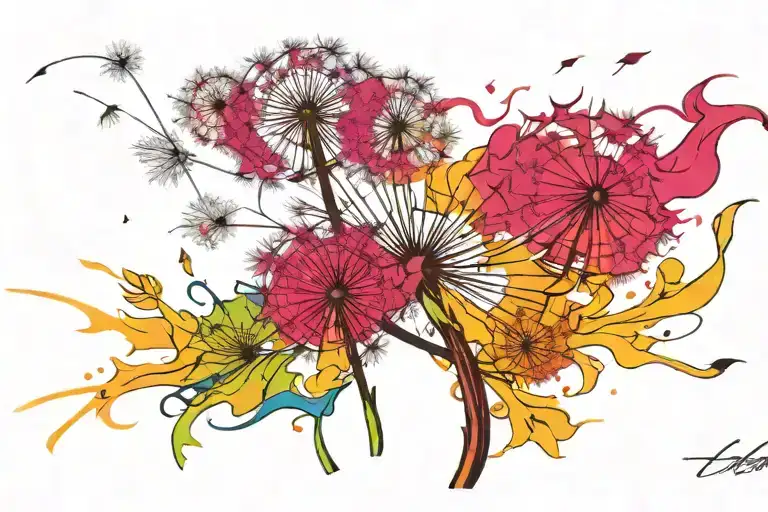 Dandelion Blowing In The Wind