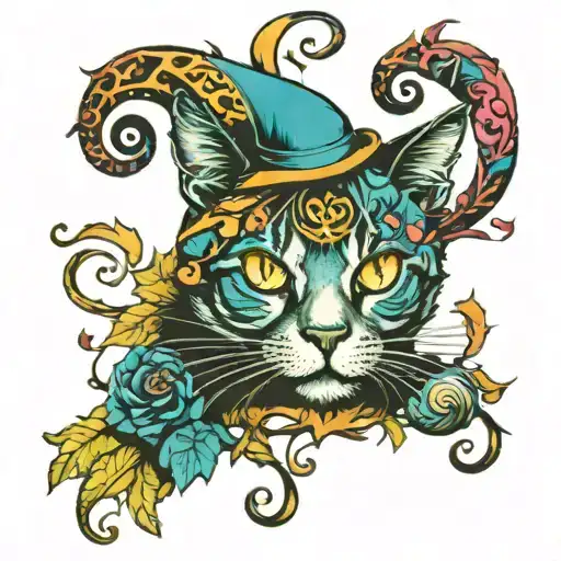 Cat Alice Wonderland Fall