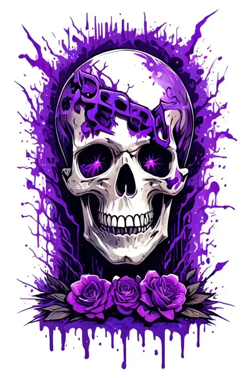 Graveyard Dark Purple