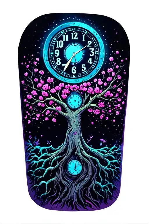 Tree With Time Clock