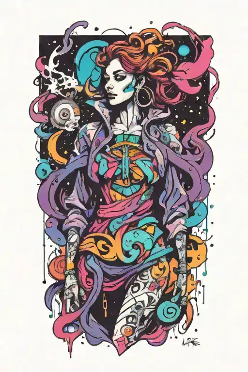 Heaven Opening Her Coat To Reveal Hidden Galaxies