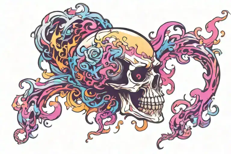 Skull Diablo Smoke Forming The Shape