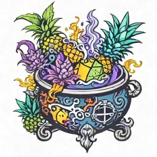Witch Cauldron Pineapples