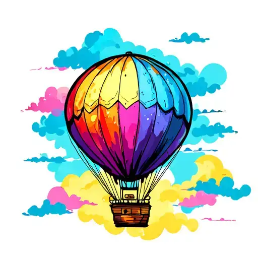 One Vintage Hot Air Balloon