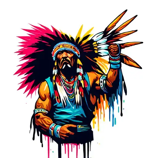 Dread Native American Plumber Fixing
