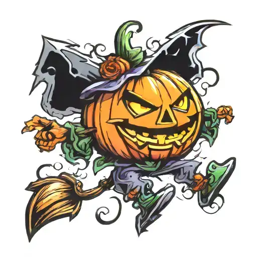 Halloween Pumpkin Character