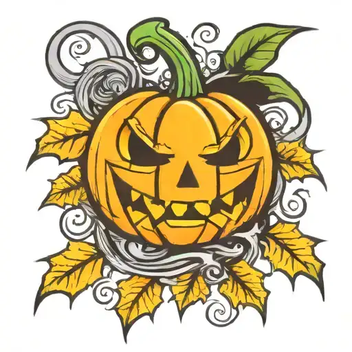 Halloween Pumpkin Character