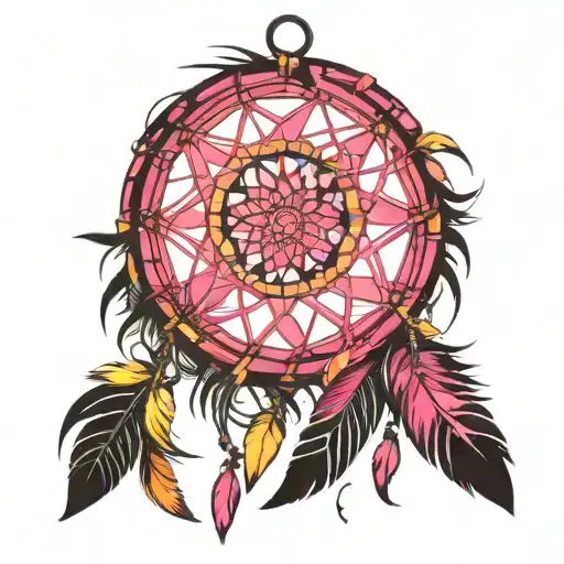 Feather Pink Dreamcatcher