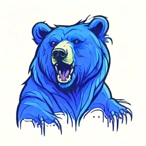 Bear Head In Color