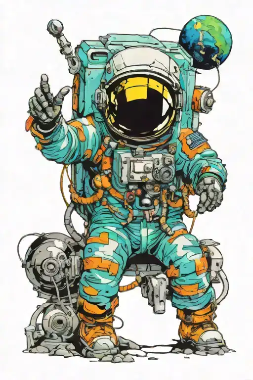 Space The Astronauts Helemt Is Crack