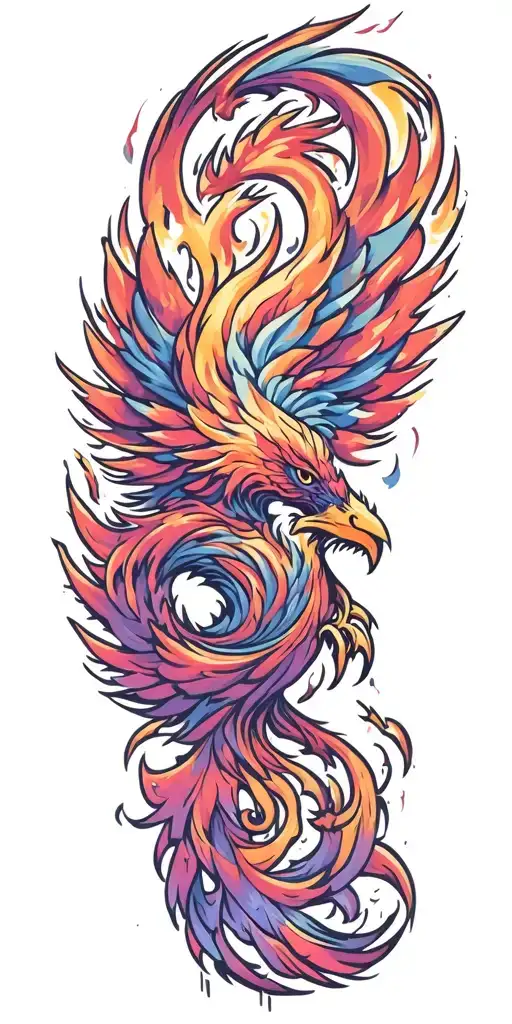 Sigma Male Symbol Pheonix Rising Phoenix From Fire