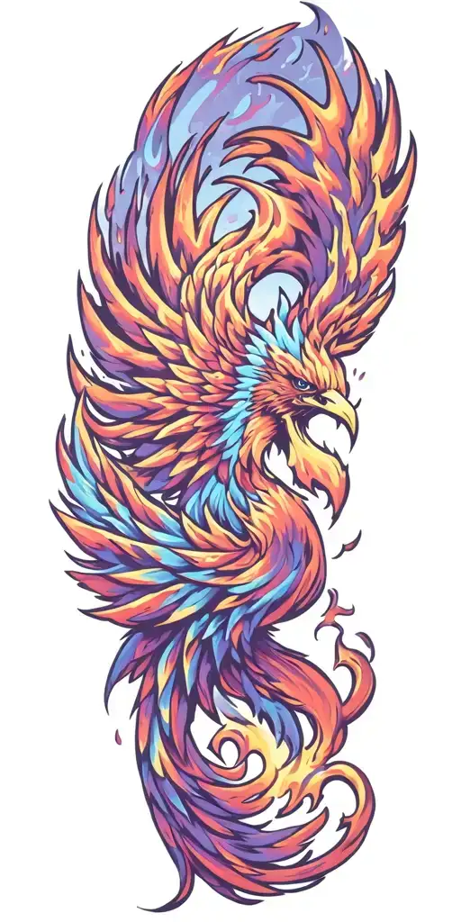 Sigma Male Symbol Pheonix Rising Phoenix From Fire