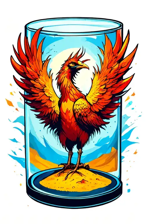 Phoenix Hour Glass With Sand