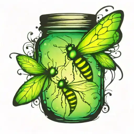 Fireflies In A Jar