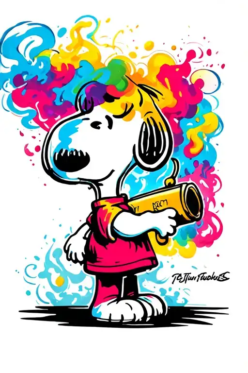 Snoopy Smoking