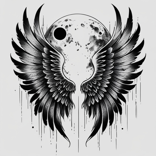 Moonlit Wings of Eternal Fate