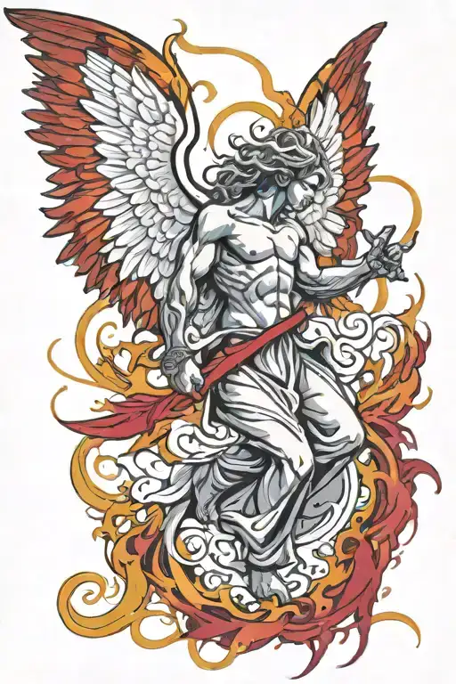 Angel Fighting Demons