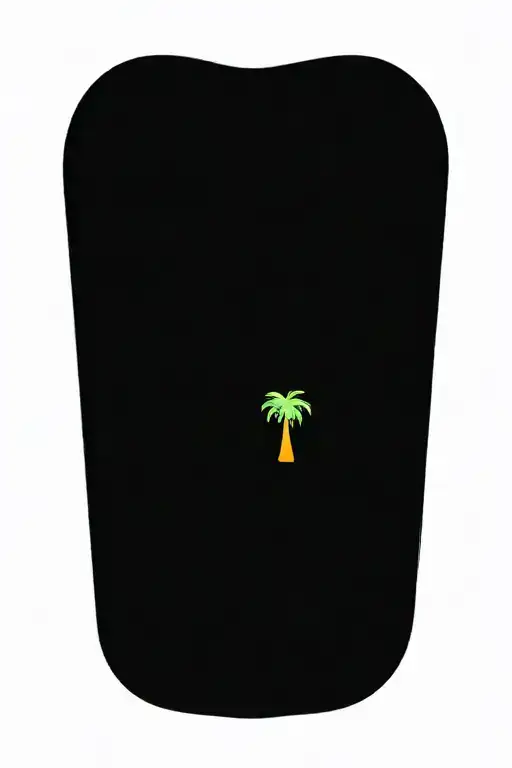 Palm Trees And The Beach