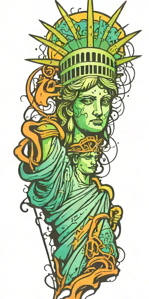 Sad Statue Of Liberty